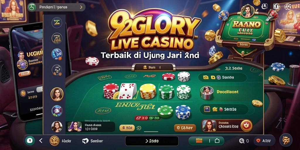 Tampilan menarik dari gameplay Live Casino 92GLORY yang seru dan interaktif.