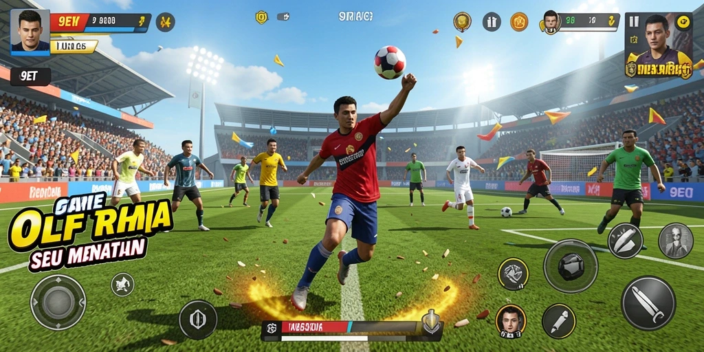 Tampilan gameplay dari <strong>9ET</strong> yang penuh aksi dan strategi olahraga.
