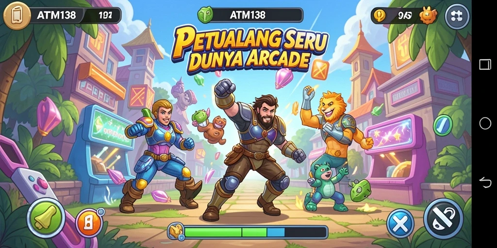 Screenshot ATM138 menampilkan aksi seru dalam gameplay Arcade.