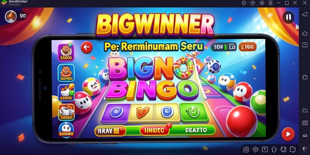 Screenshot gameplay Bingo BIGWINNER yang menampilkan suasana permainan.