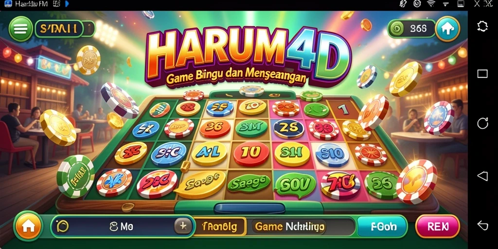 Screenshot gameplay yang menunjukkan keseruan bermain Bingo di HARUM4D.