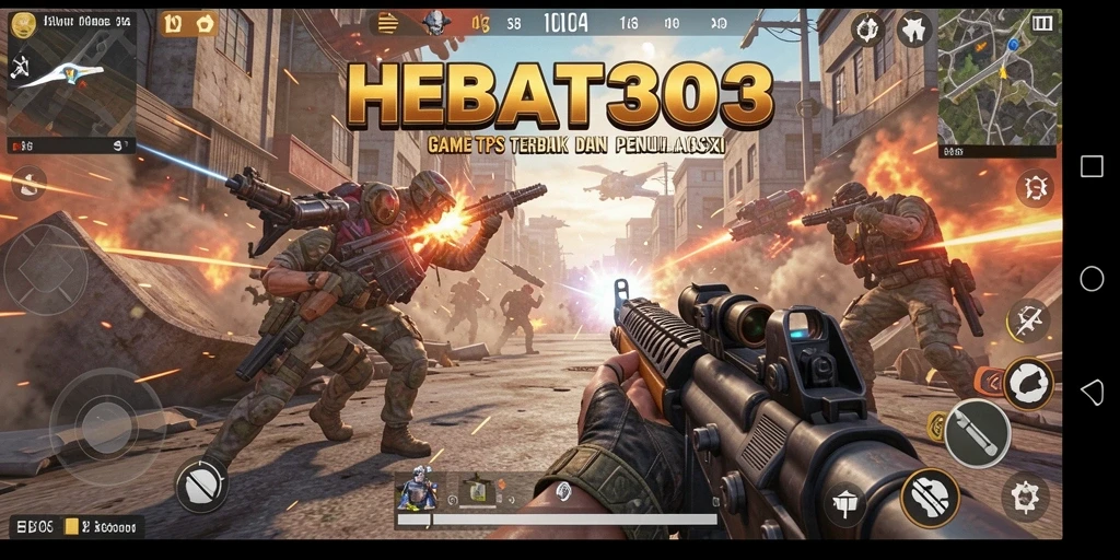 Tangkapan layar menunjukkan aksi intens dari gameplay HEBAT303.