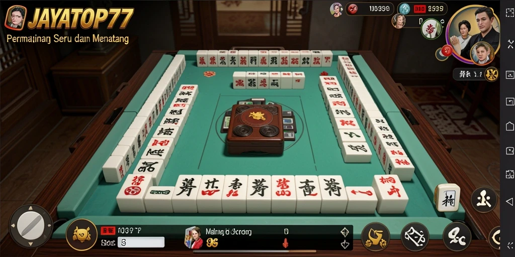Tampilan gameplay JAYATOP77 yang seru dalam permainan Mahjong.