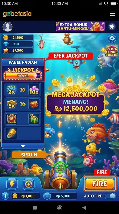 Screenshot aplikasi yang menampilkan fitur unggulan dari gobetasia.